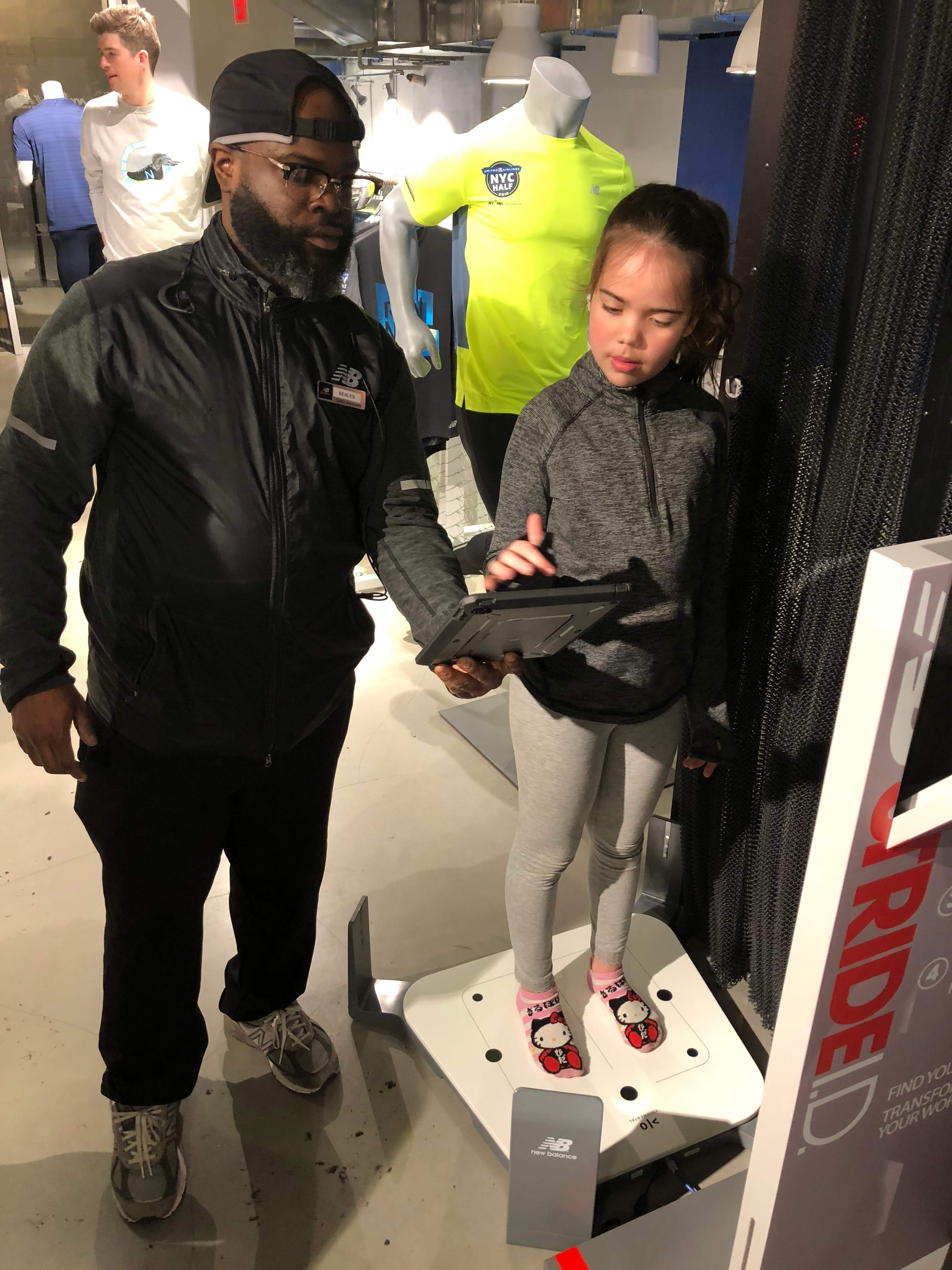 Rising New York Road Runners program and shoe fittings with new balance